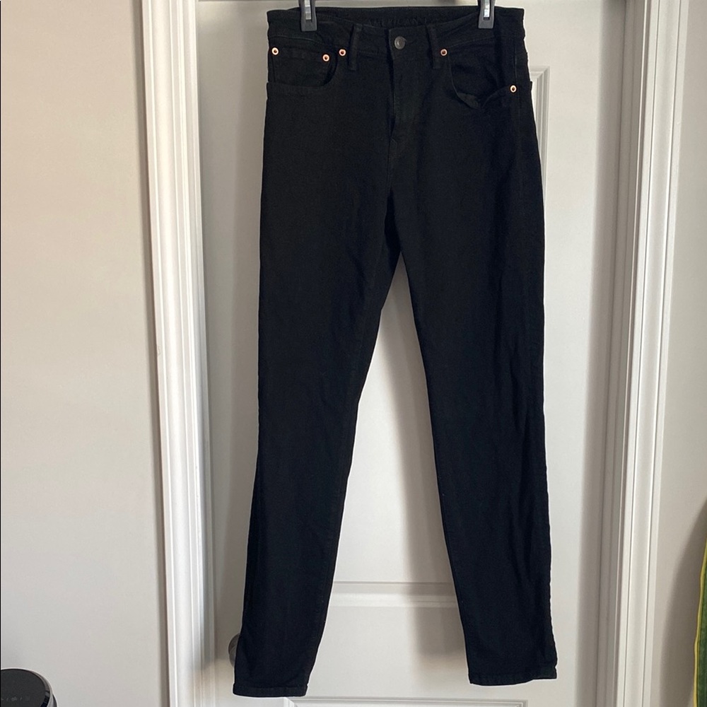 Men’s American Eagle Airflex Black Jeans; 32x34